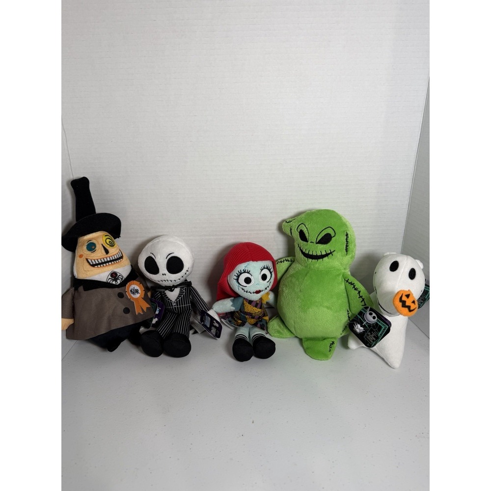 Nightmare Before Christmas Plush Lot of 5 Disney NWT
